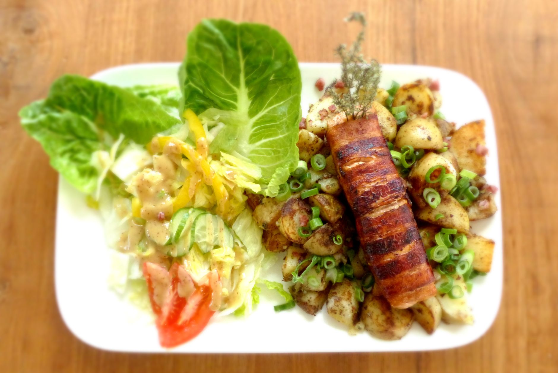 Warm German Potato Salad with Bacon