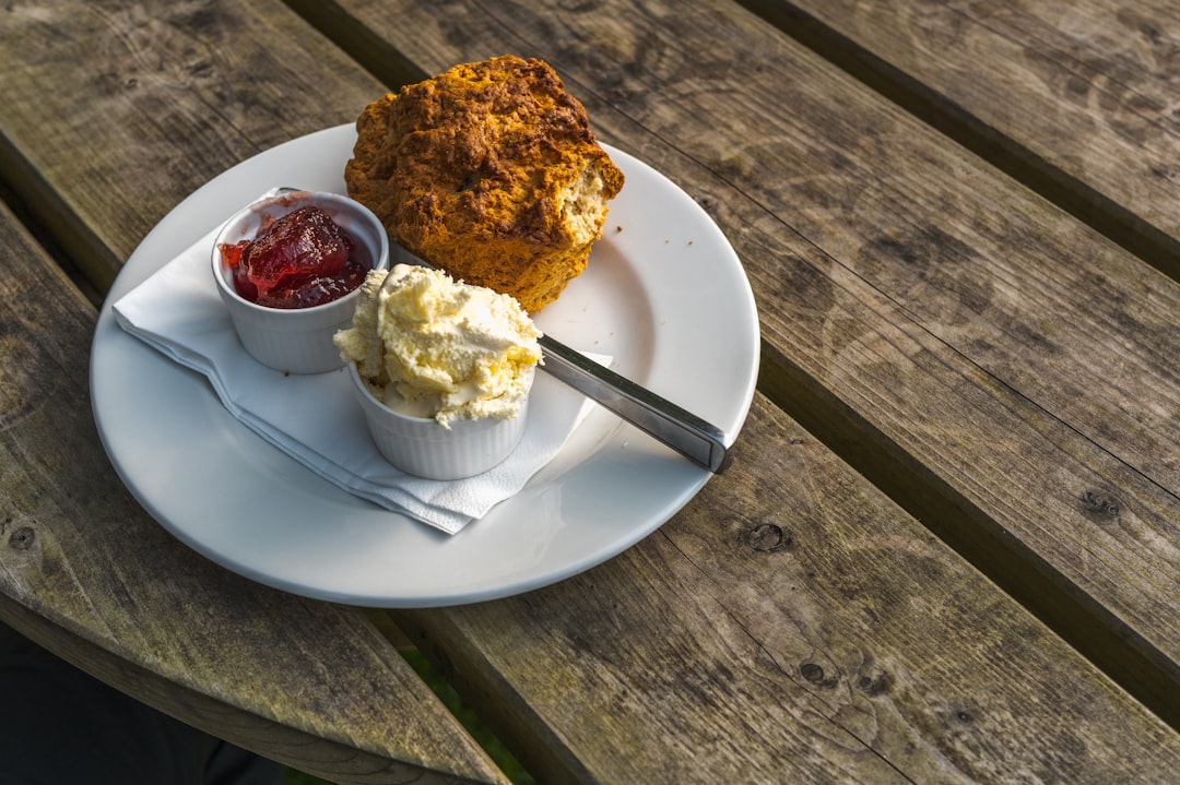 Warm Scones with Clotted Cream & Jam