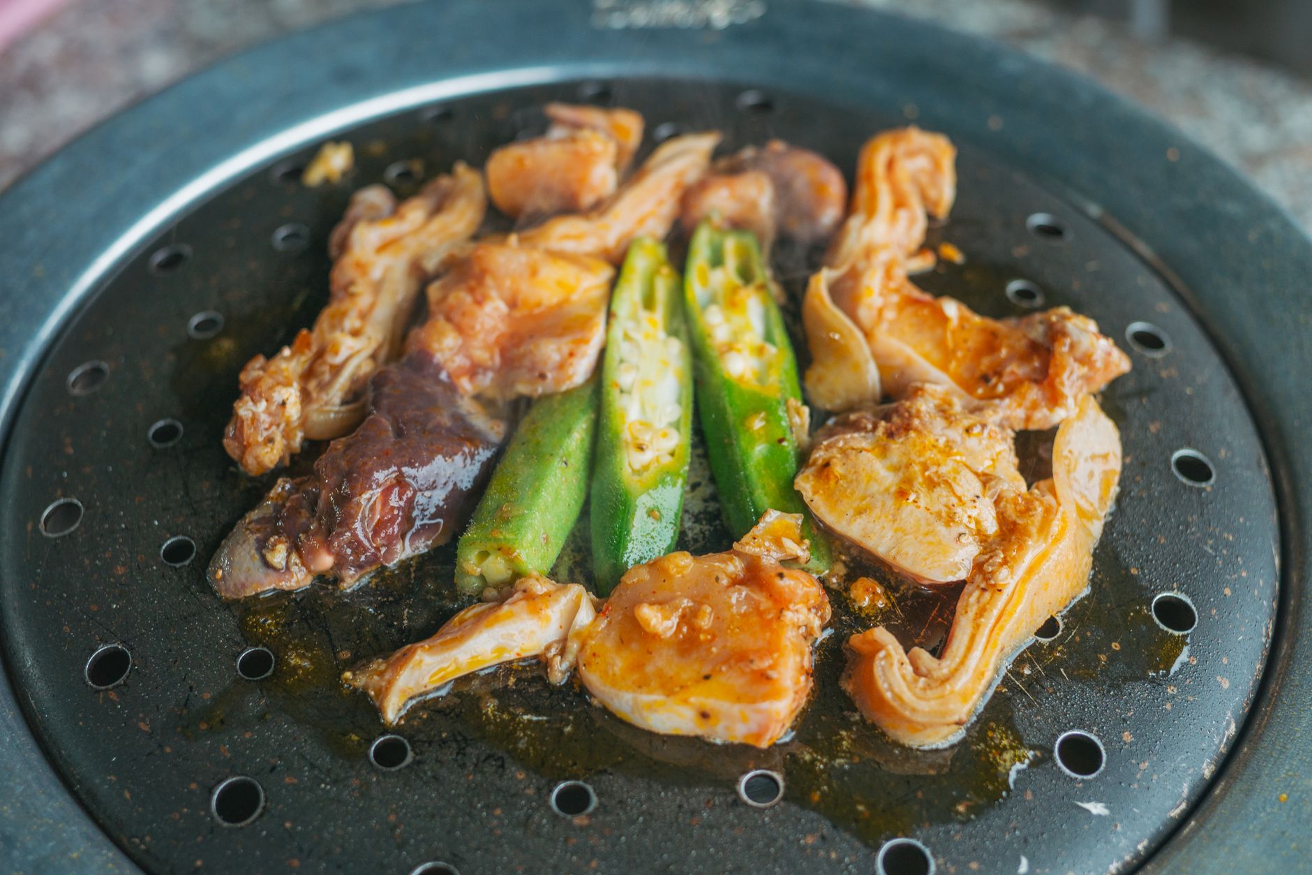 Korean Spicy Grilled Beef Intestines