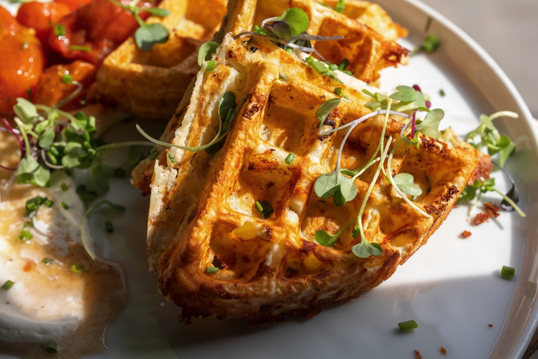 Cheesy Breakfast Waffles