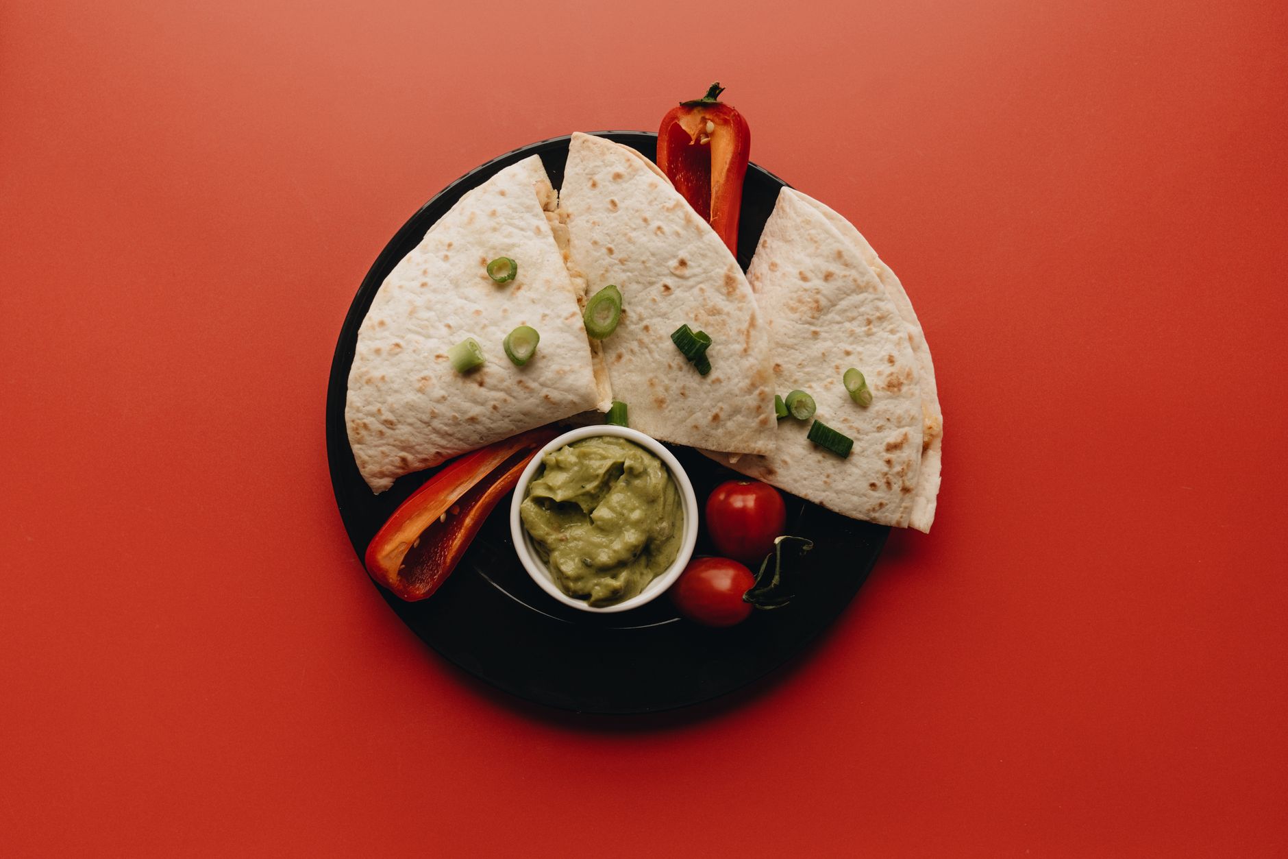 Crispy Cheese Quesadilla Triangles