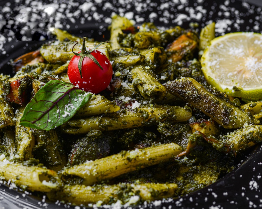 Bowtie Pesto Pasta with Cherry Tomatoes