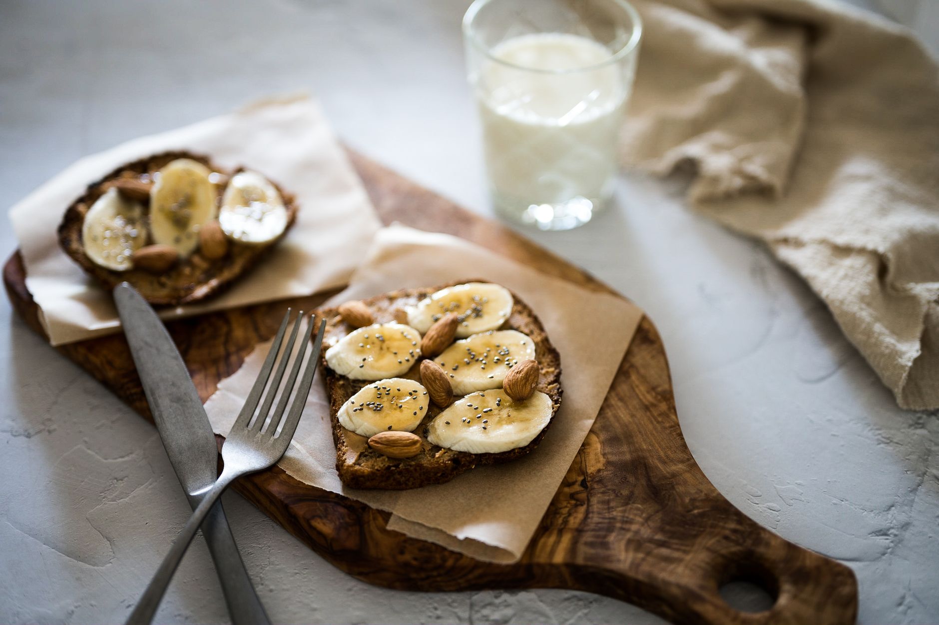 Almond Butter Banana Toast