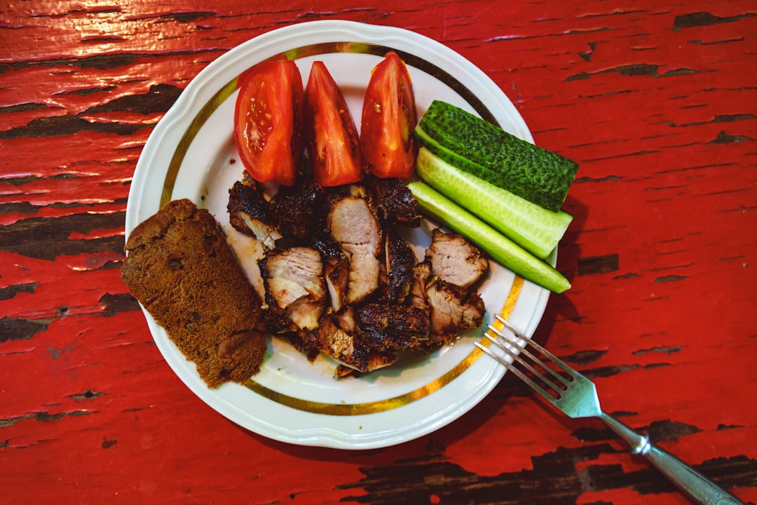 15-Min Skillet BBQ Pork with Tomato & Cucumber