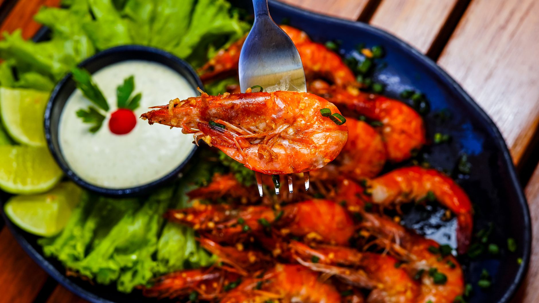 Air Fryer Sweet Chili Shrimp with Lime