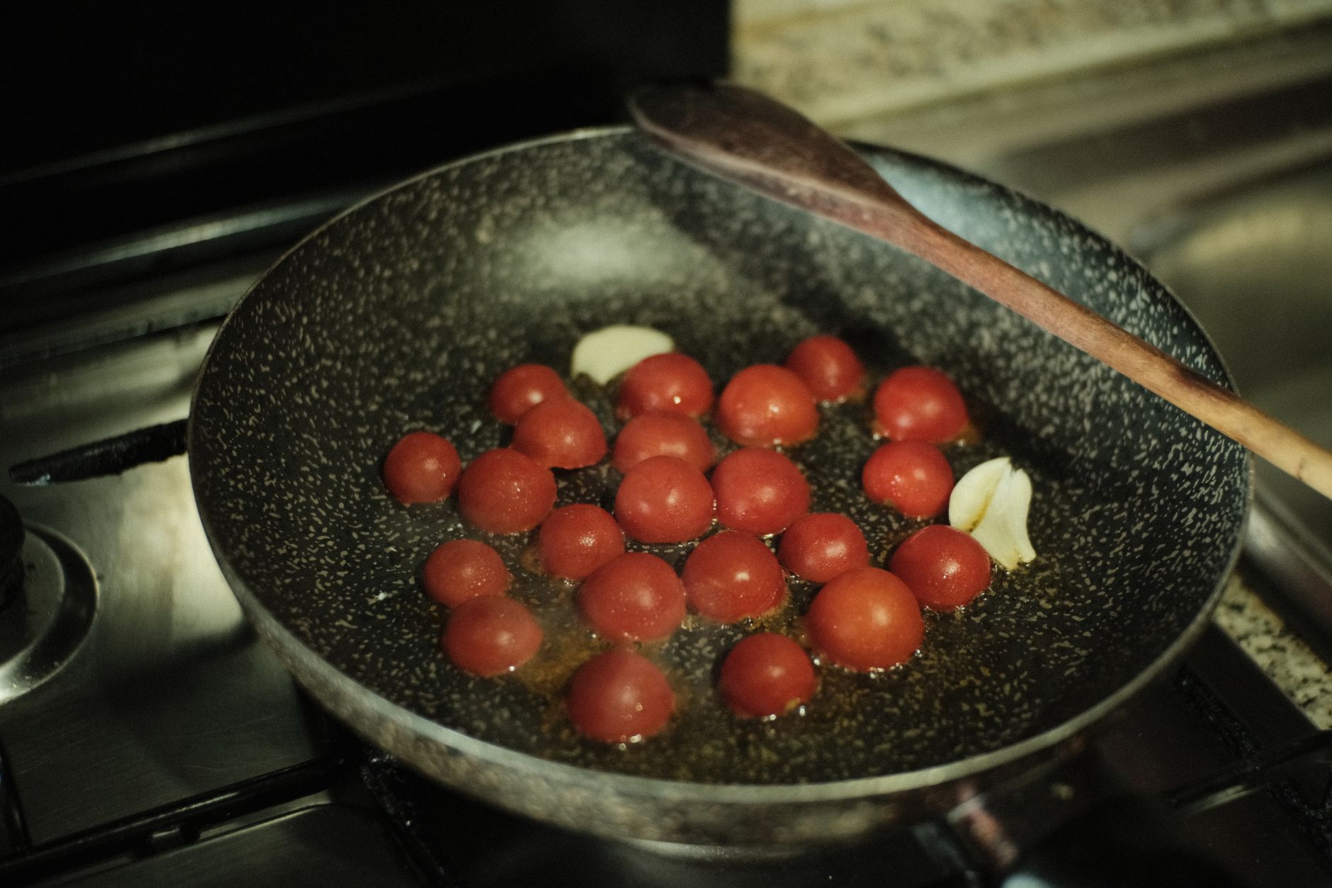 Sheet Pan Garlic Cherry Tomatoes