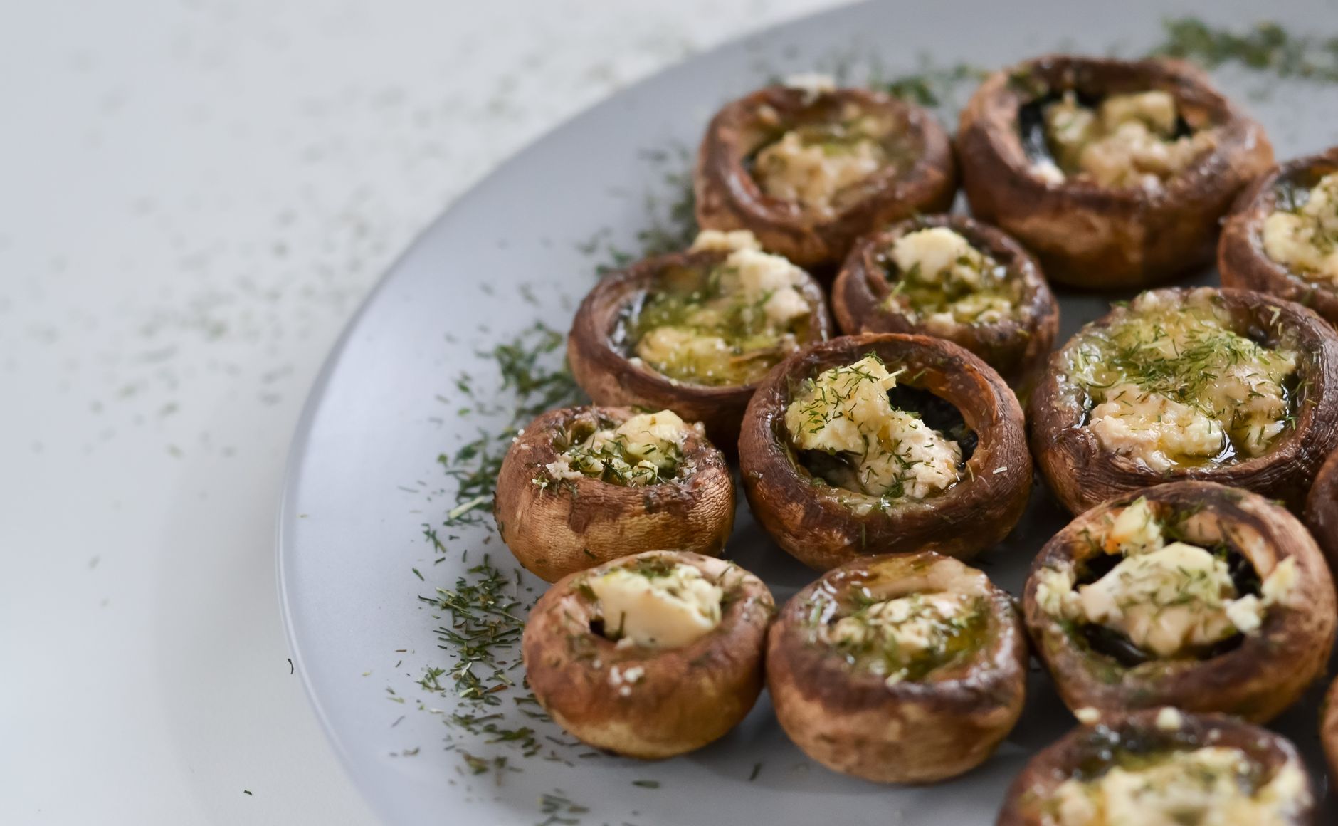 Garlic Parmesan Stuffed Mushrooms