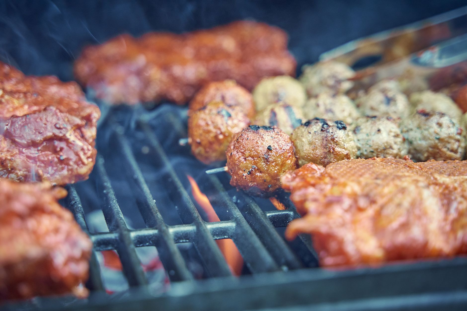 BBQ Meatballs & Pork Chops
