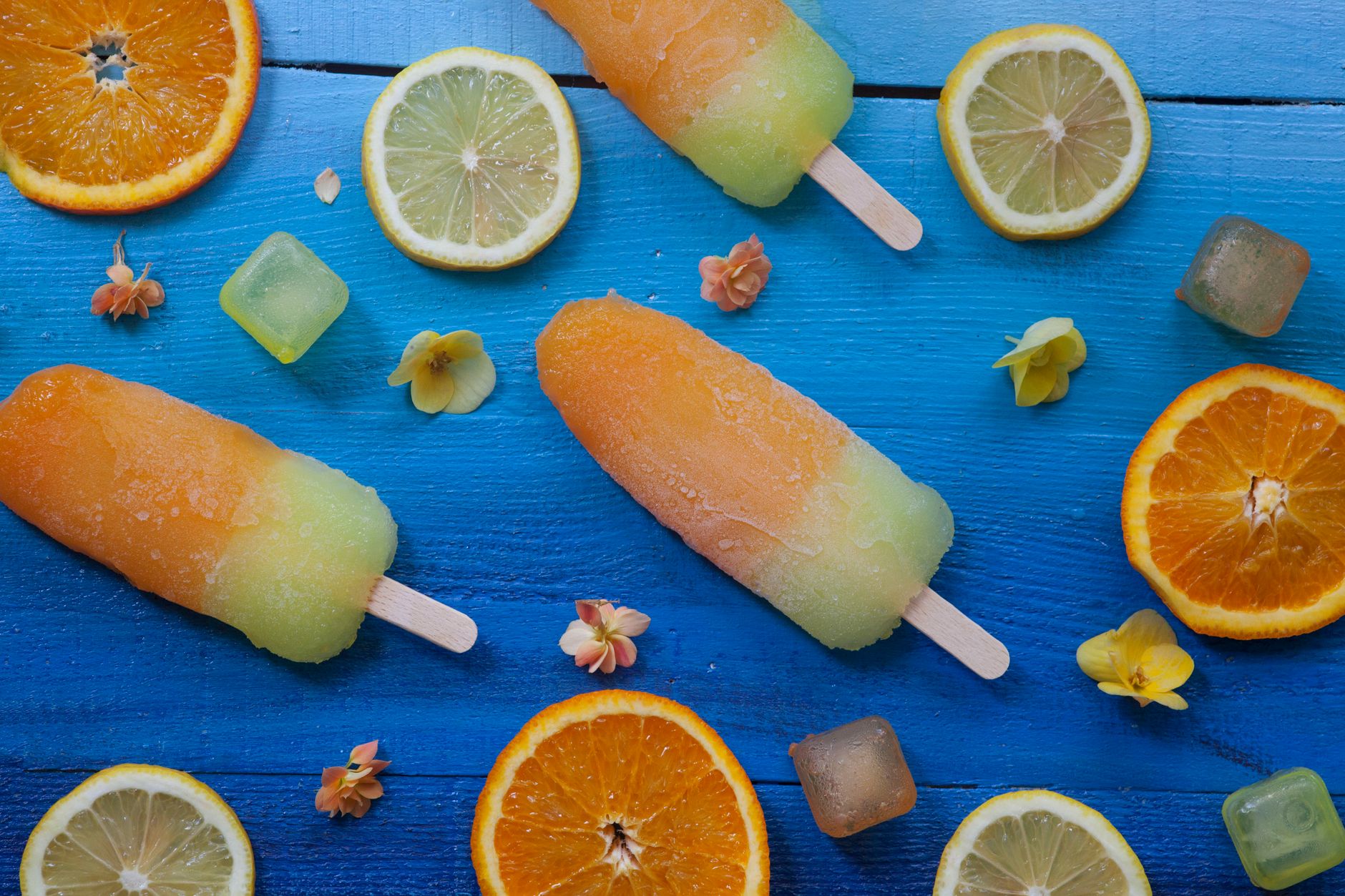 Honey Orange Juice Popsicles