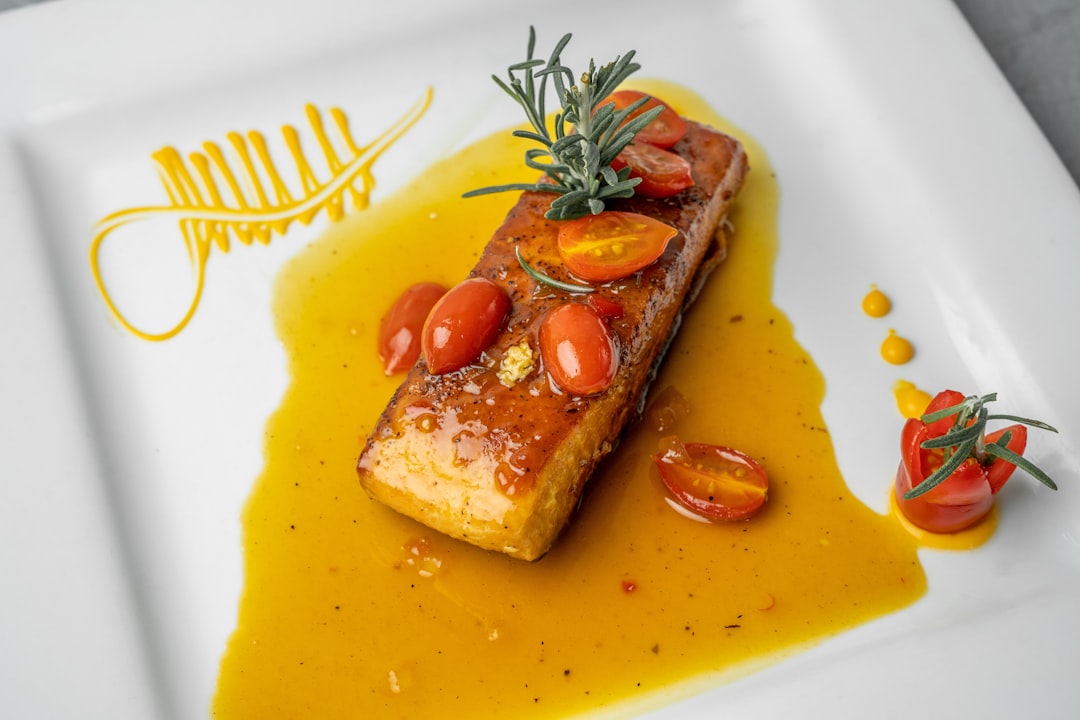 Maple Dijon Salmon with Charred Tomatoes