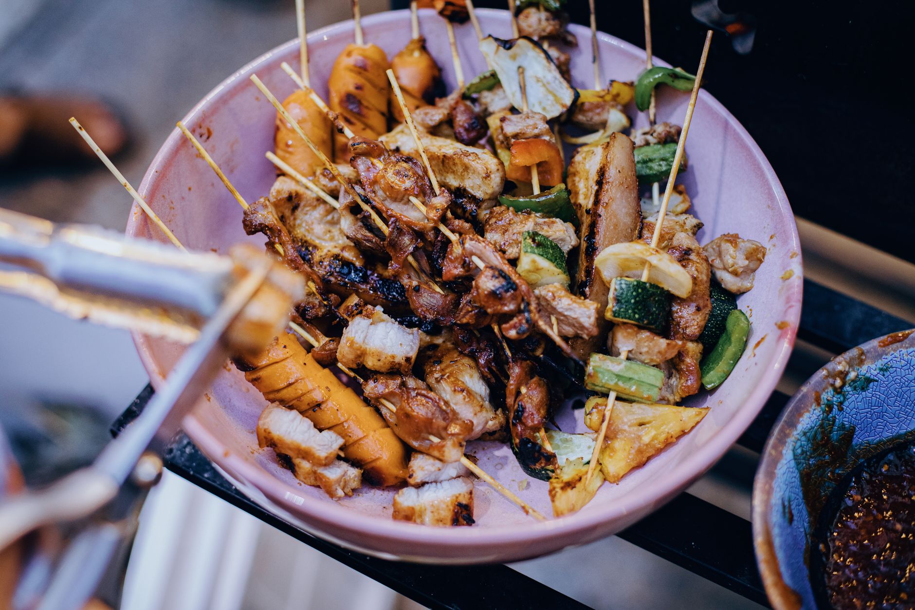Teriyaki Chicken & Pineapple Skewers