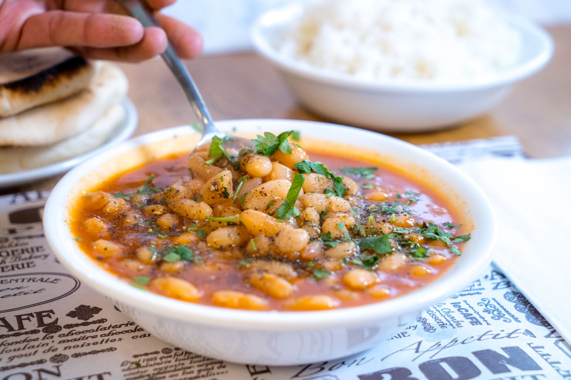 Ham & White Bean Soup with Rice
