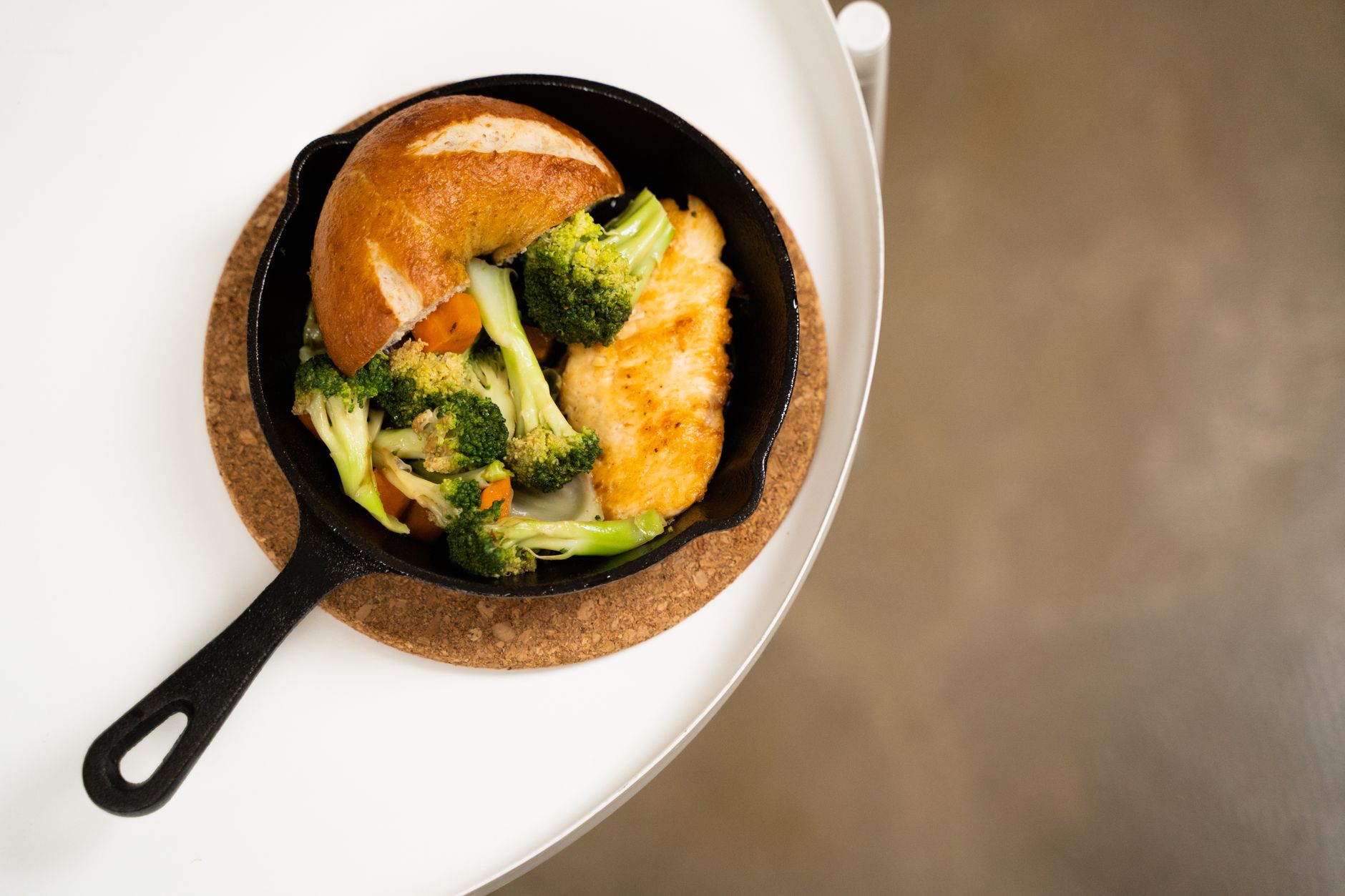 Cheesy Chicken Broccoli Skillet with Rice