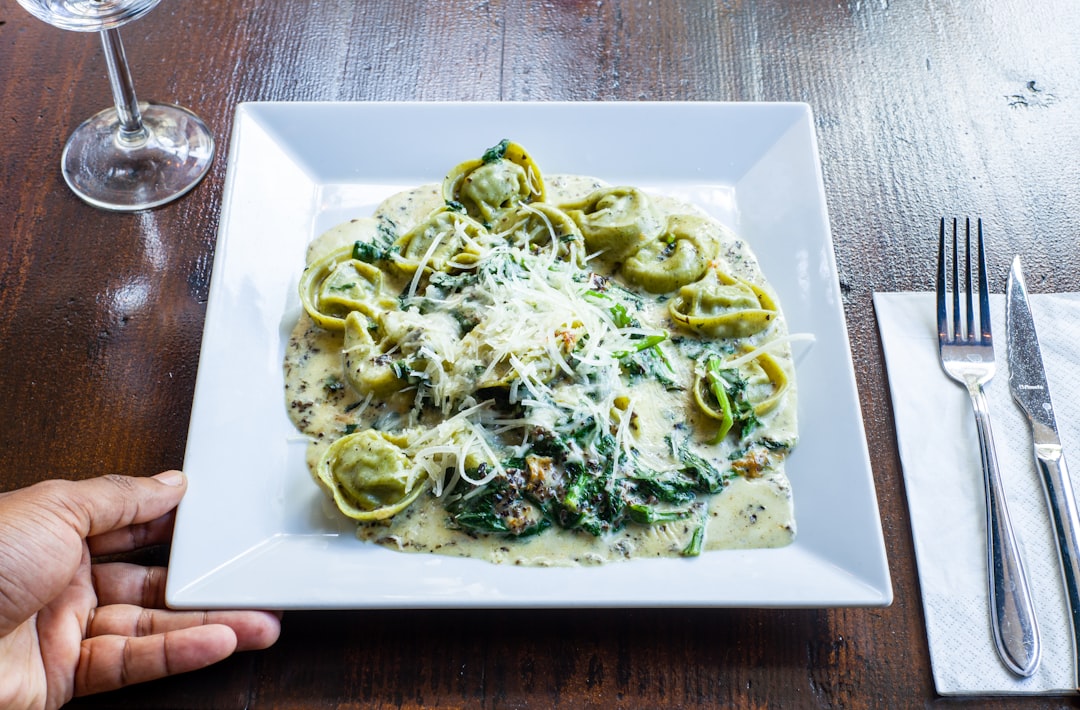 Tortellini with Pesto & Parmesan