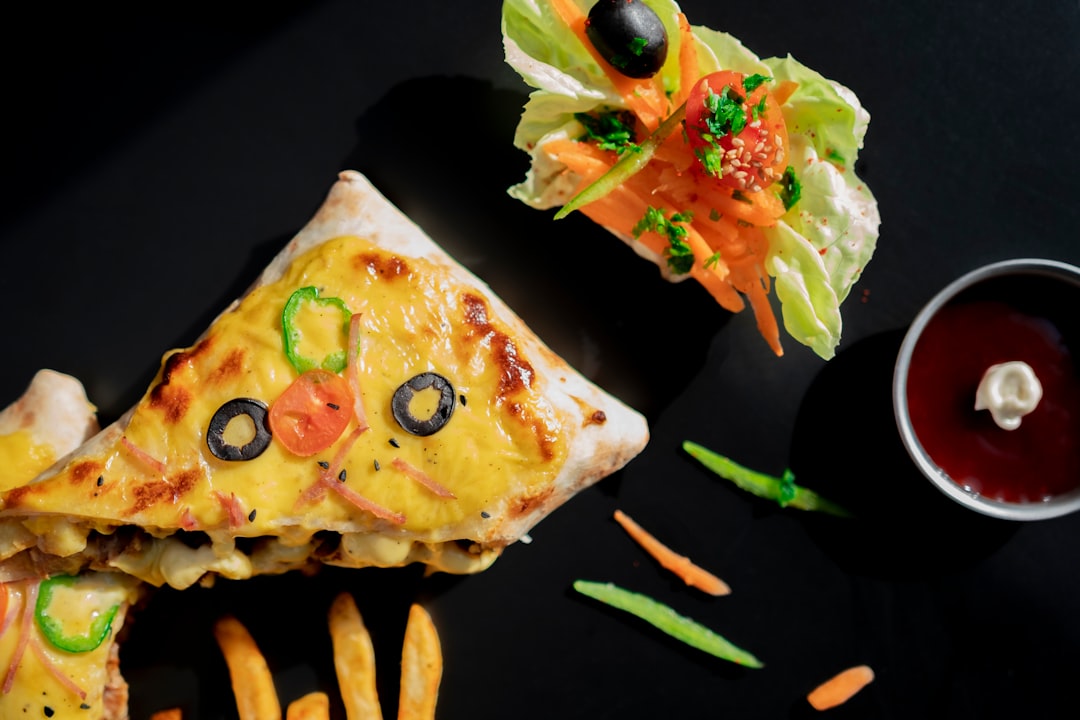 Crispy Cheese & Spinach Quesadilla