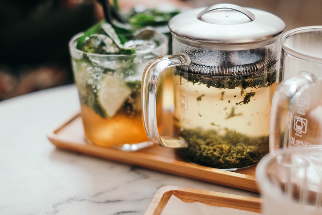 Iced Mint Tea with Honey & Lime