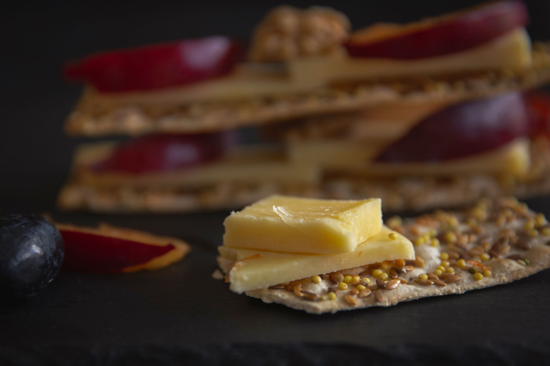 Cheesy Ham Cracker Stackers