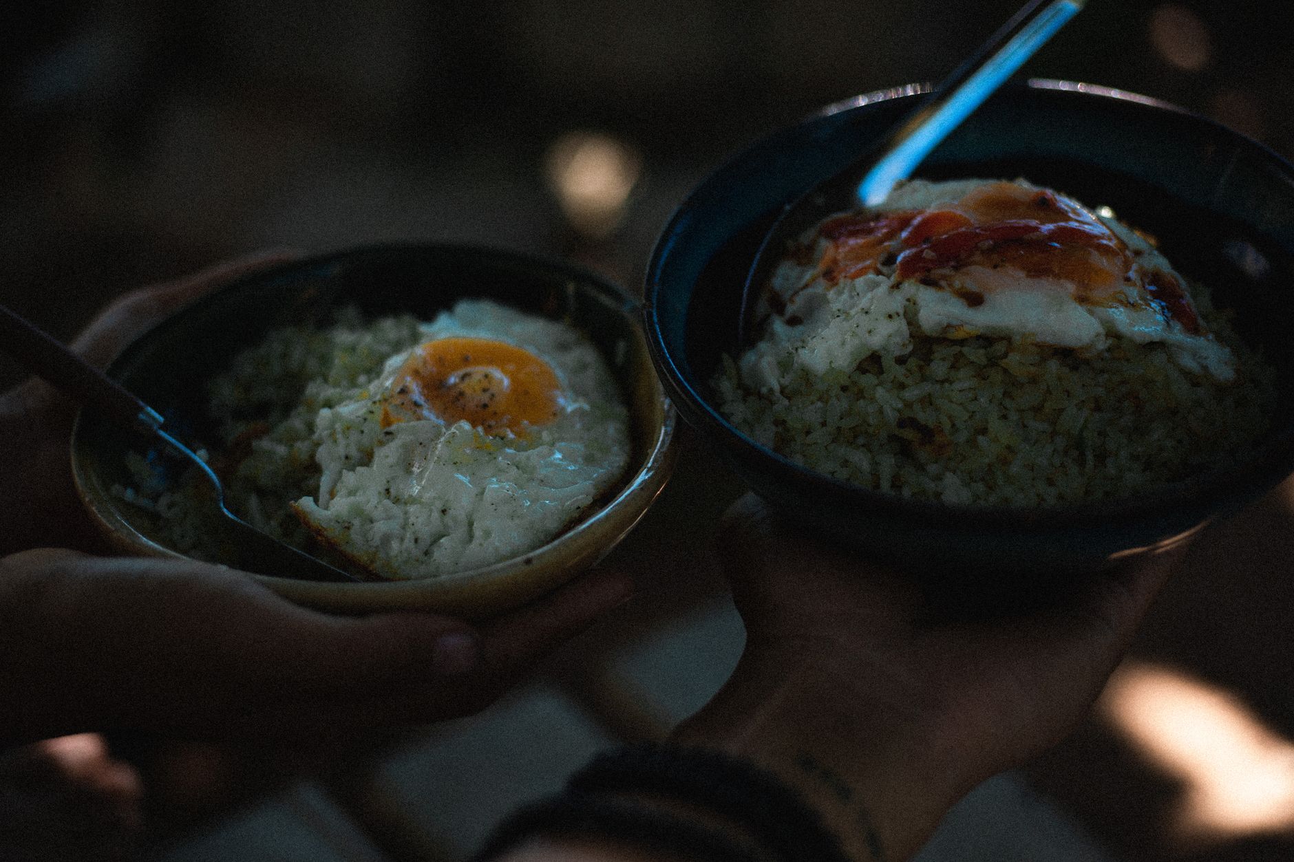 Crispy Egg Fried Rice Bowl