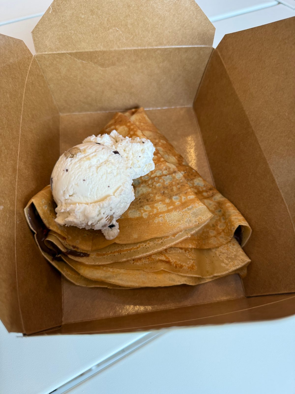 Crepes with Whipped Cream