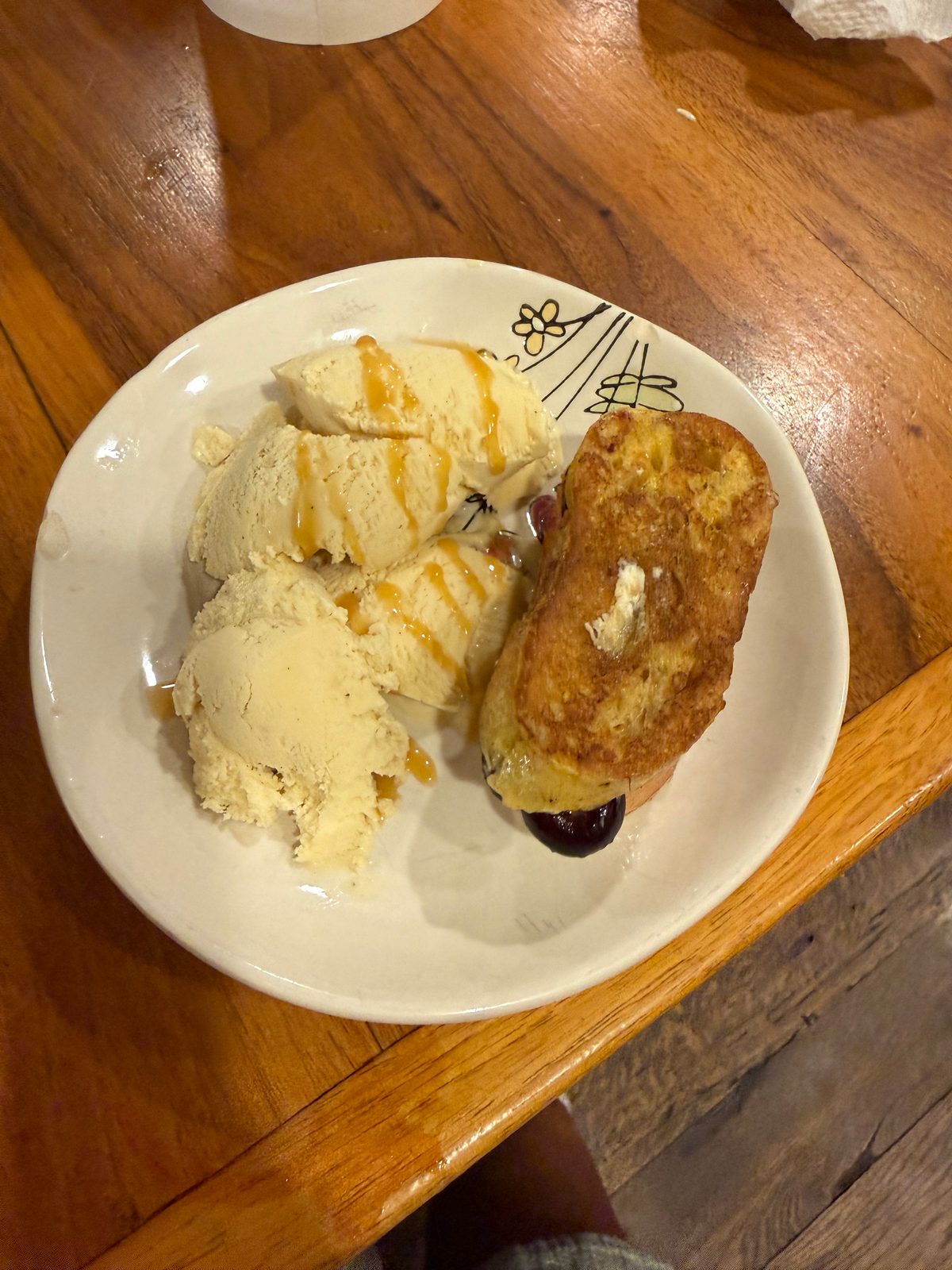 French Toast with Ice Cream