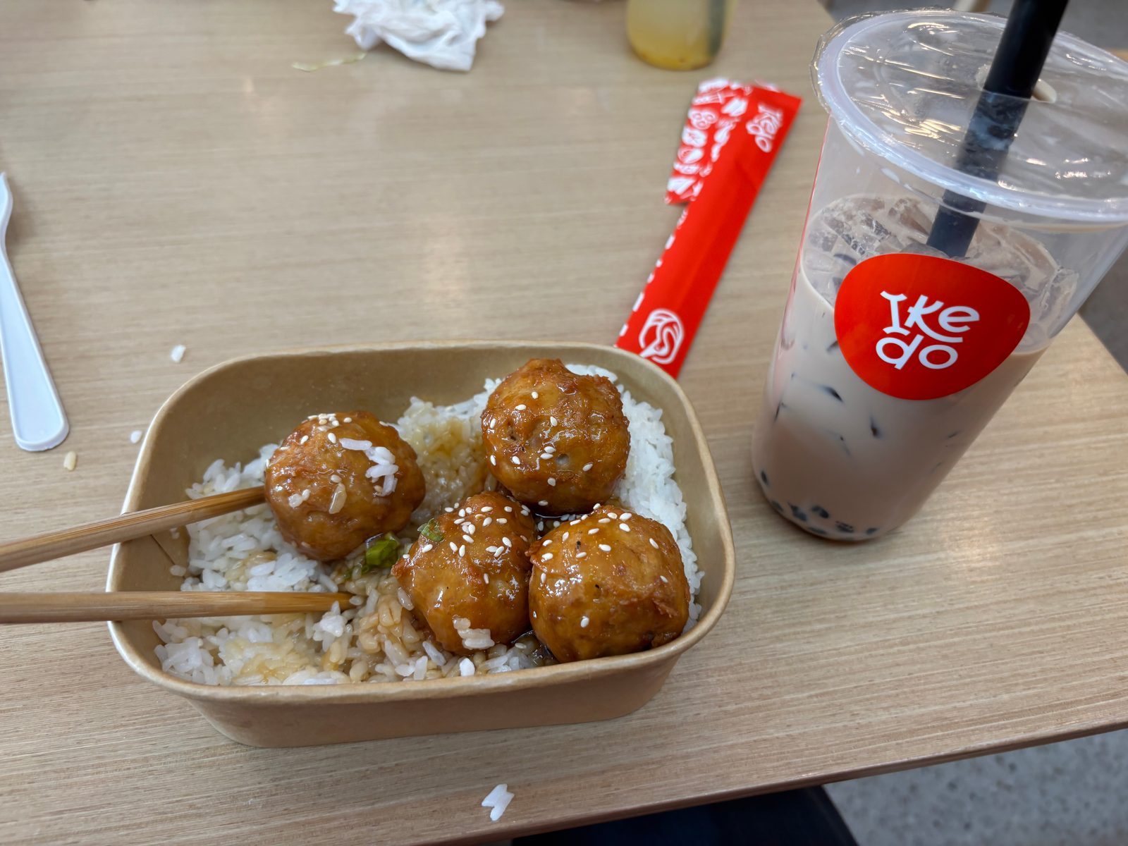 Teriyaki Meatballs with Rice
