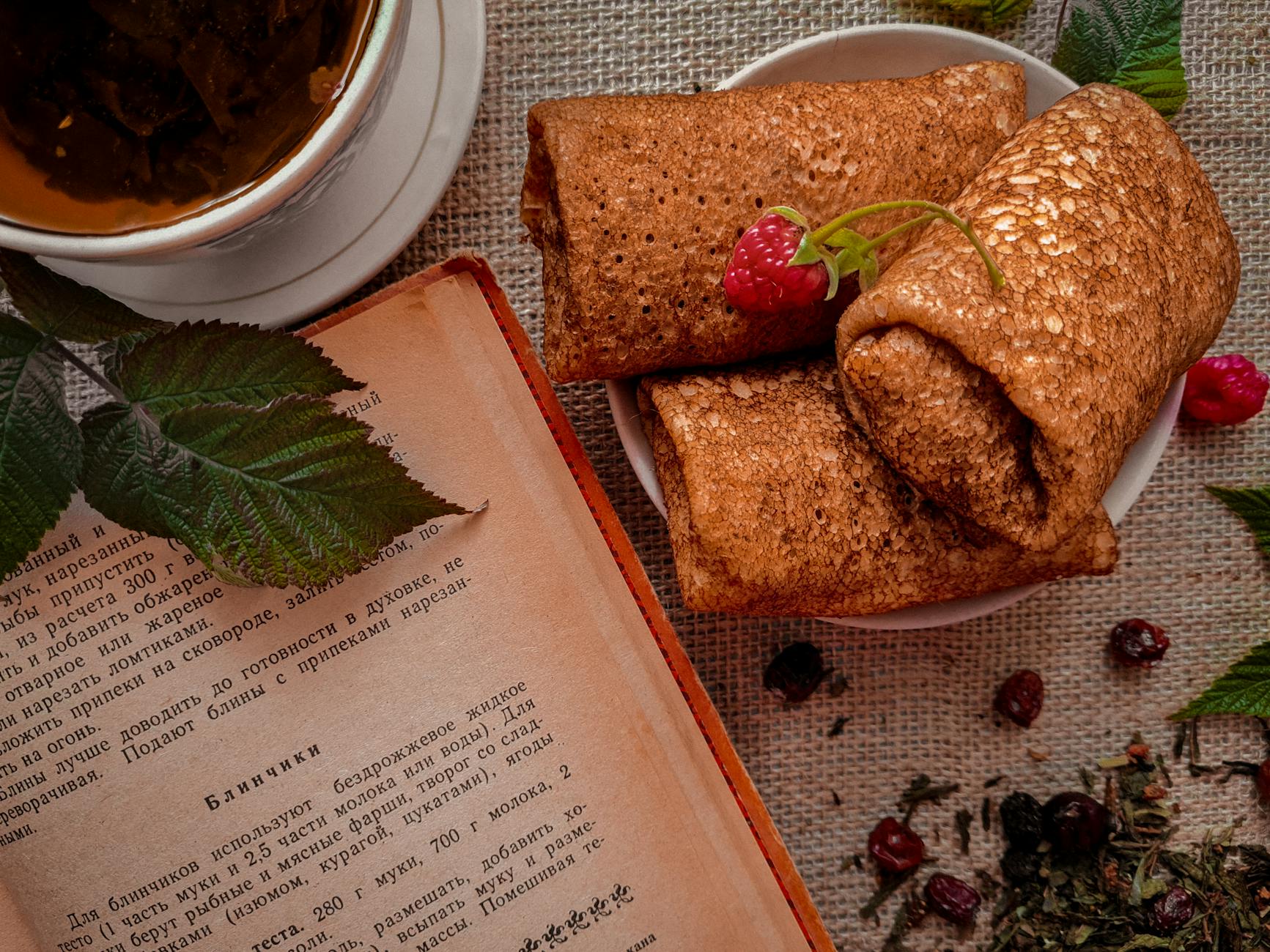 Crispy Polish Crepe Rolls with Berries