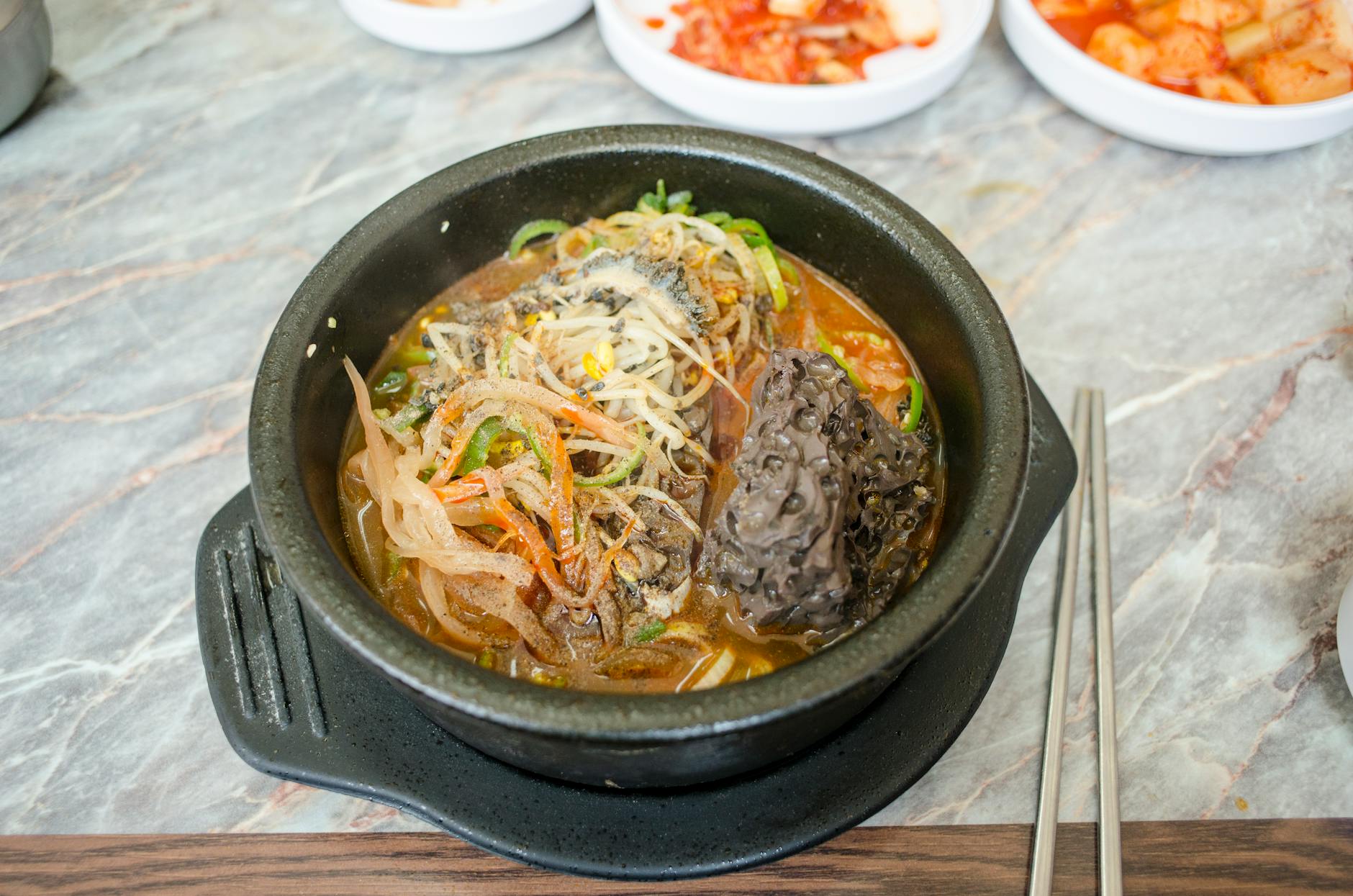 Spicy Hangover Soup with Kimchi & Daikon