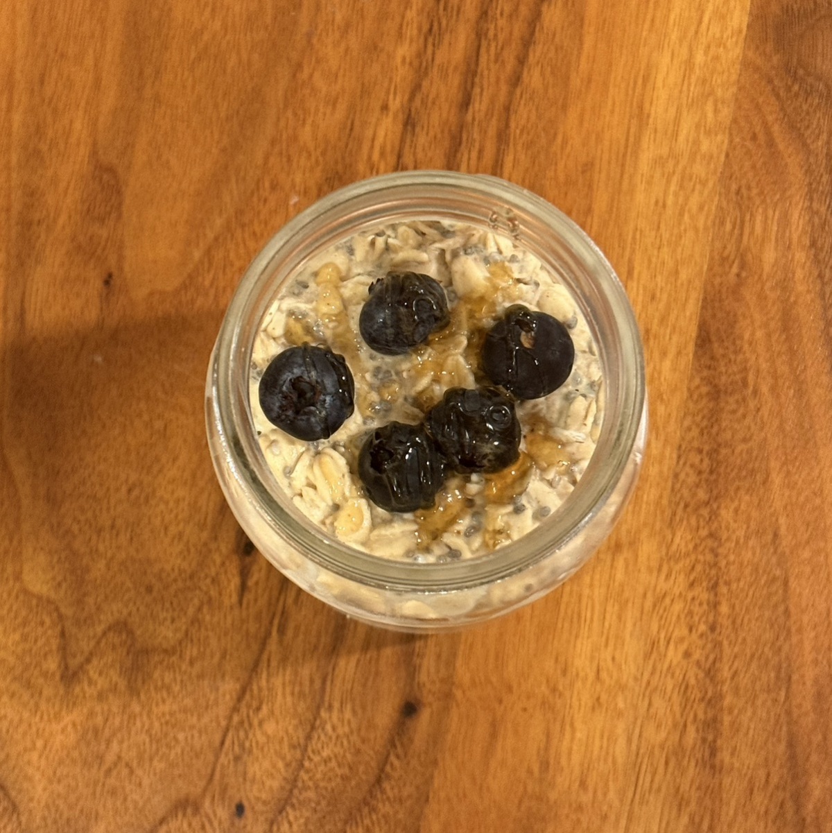 Blueberry Protein Overnight Oats