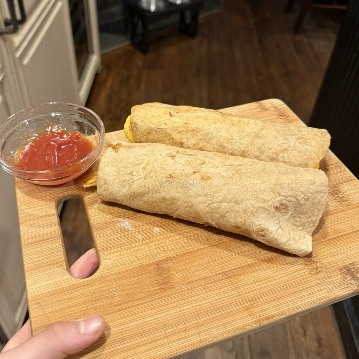 Customizable Avocado Egg & Cheese Breakfast Wraps