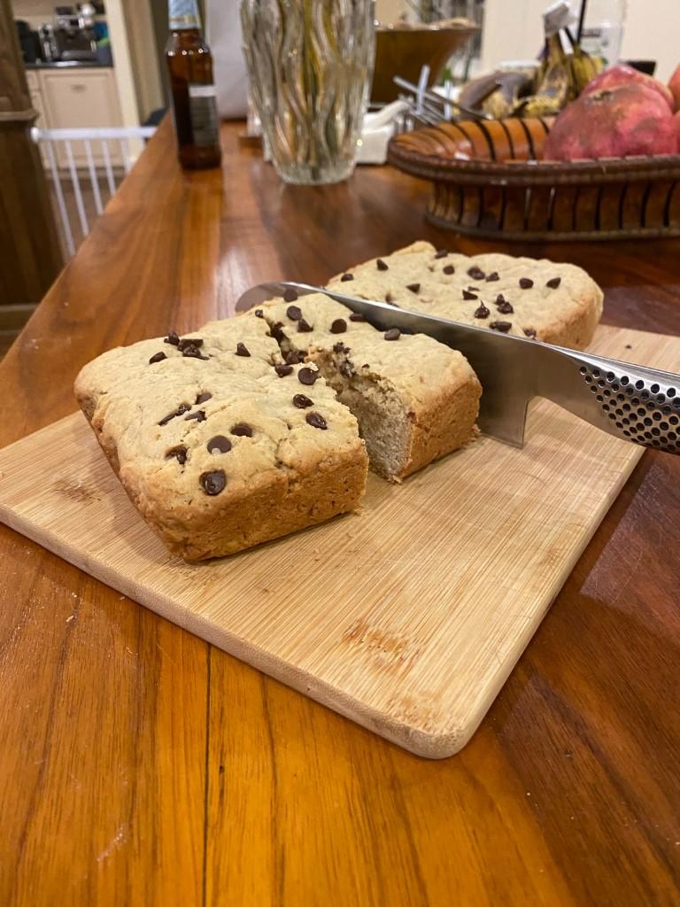 Banana Chocolate Chip Snack Cake