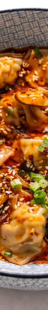 Chili Oil Dumplings (Spicy Sichuan-Style Wontons)