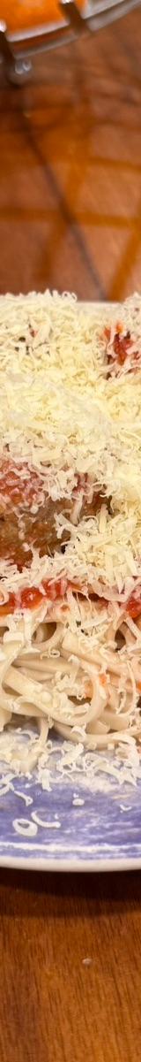 Spaghetti and Meatballs with Marinara and Parmesan