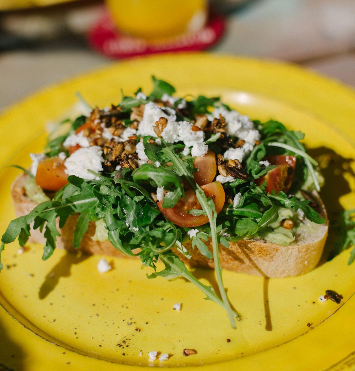 Arugula and Feta Bruschetta