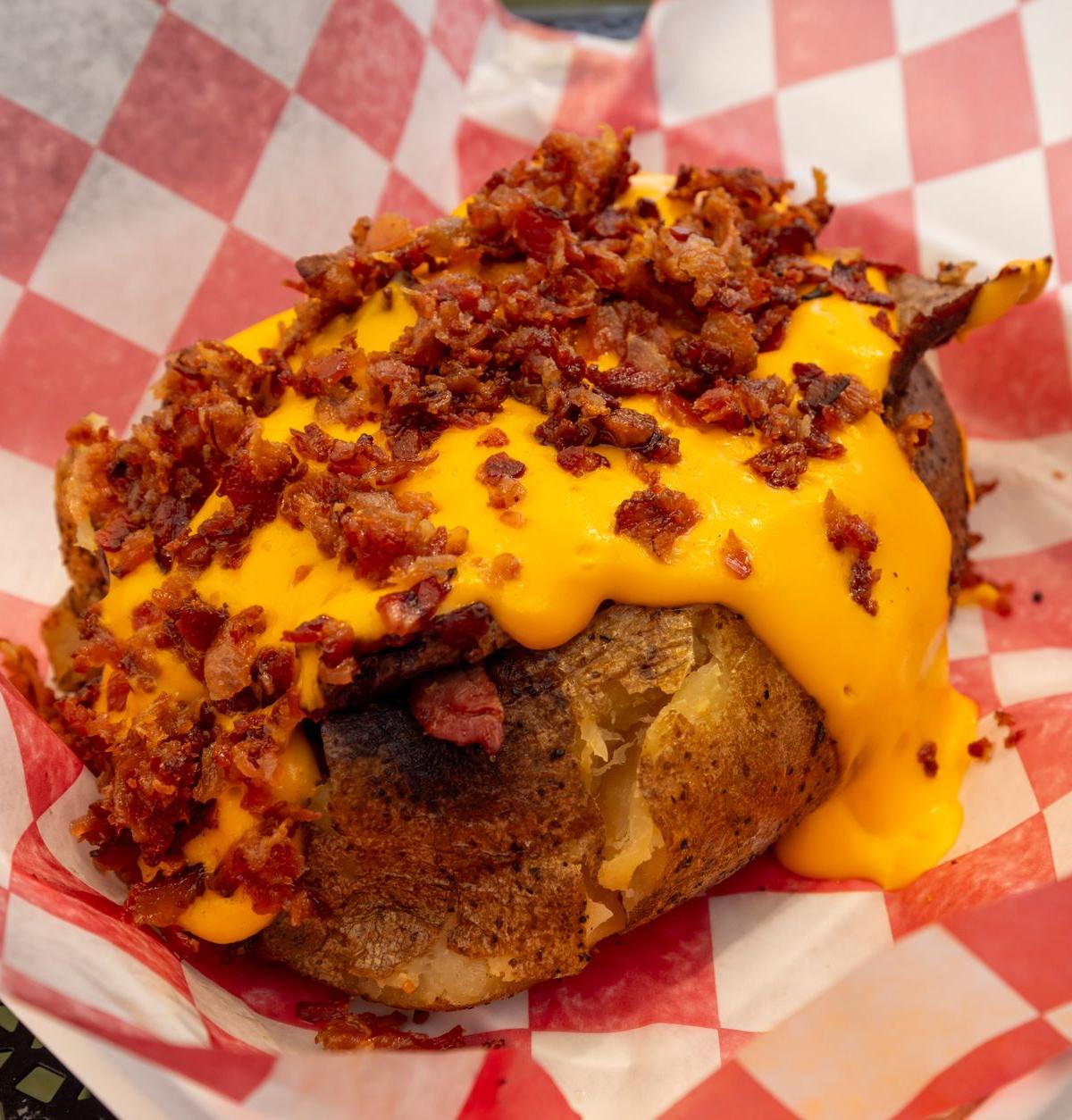 Baked Potato with Cheese and Bacon