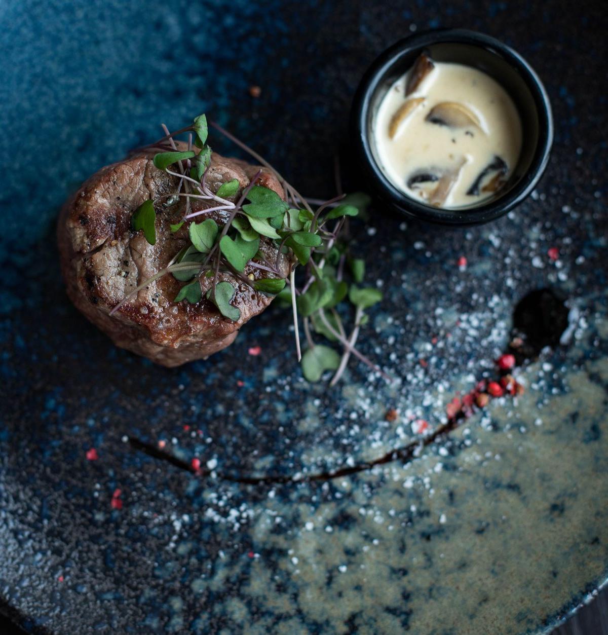 Beef Tenderloin with Mushroom Sauce