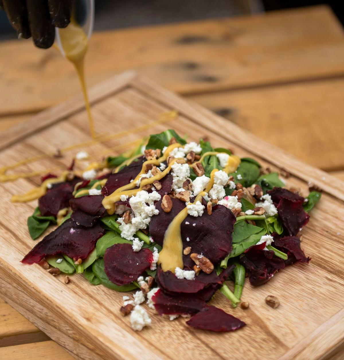 Beet Salad with Goat Cheese and Walnuts