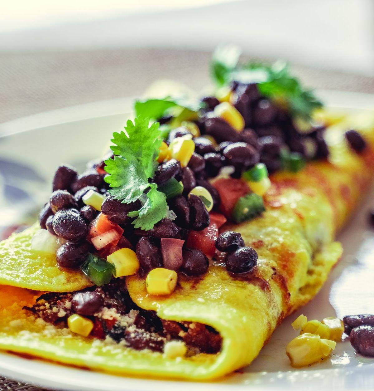Black Bean and Corn Omelette