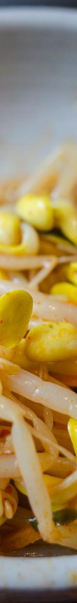 Blanched Bean Sprouts with Sesame Oil and Garlic