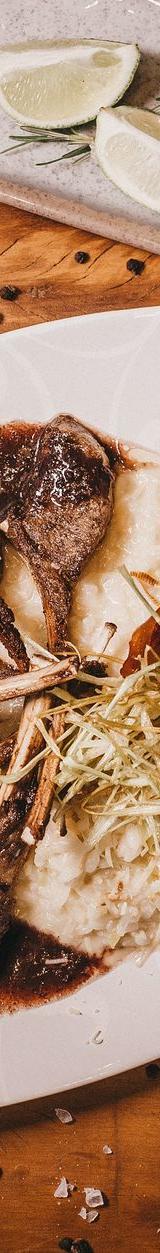 Braised Lamb Shank with Mashed Potatoes and Cabbage Slaw
