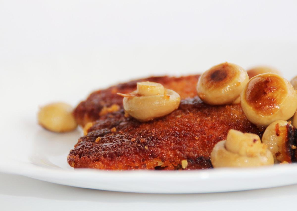 Breaded Cutlet with Mushrooms