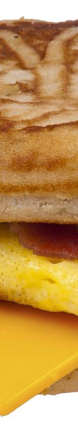 Breakfast Sandwich with Egg, Bacon, and Cheese on an English Muffin