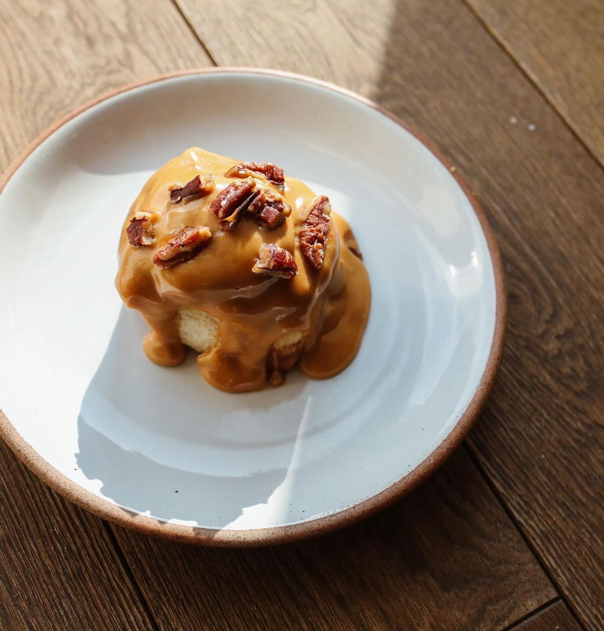 Caramel Pecan Cinnamon Roll