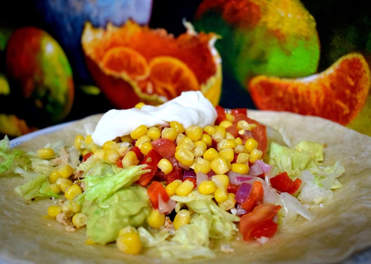 Cecinas Tacos with Corn and Avocado