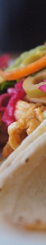 Chicken Tacos with Avocado and Pickled Red Onion