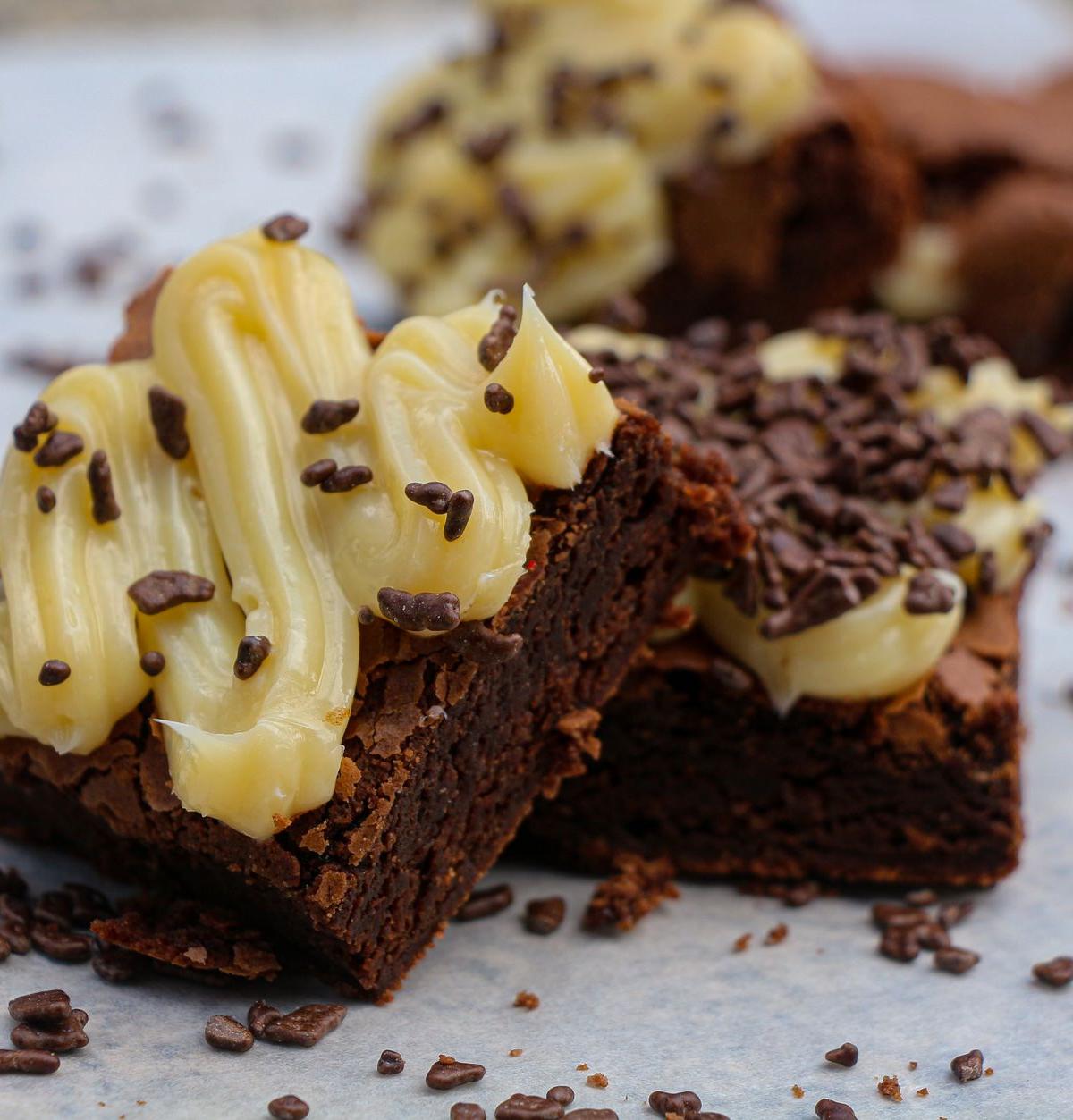 Chocolate Brownies with Buttercream Frosting