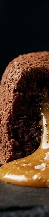 Chocolate Lava Cake with Salted Caramel