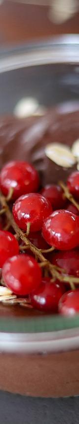 Chocolate Mousse with Red Currants