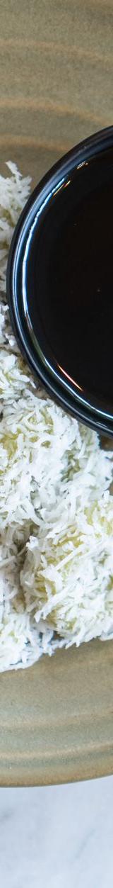 Coconut Rice Cakes with Palm Sugar Syrup