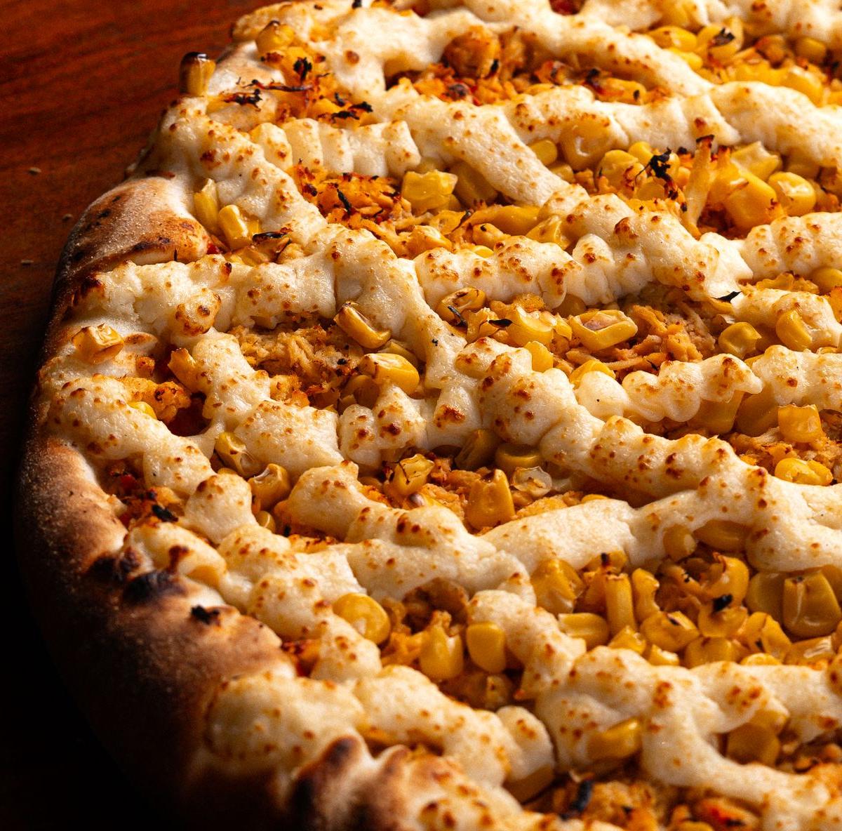 Corn and Cheese Pizza