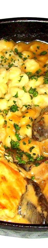 Cream Sauce Schnitzel with Potatoes